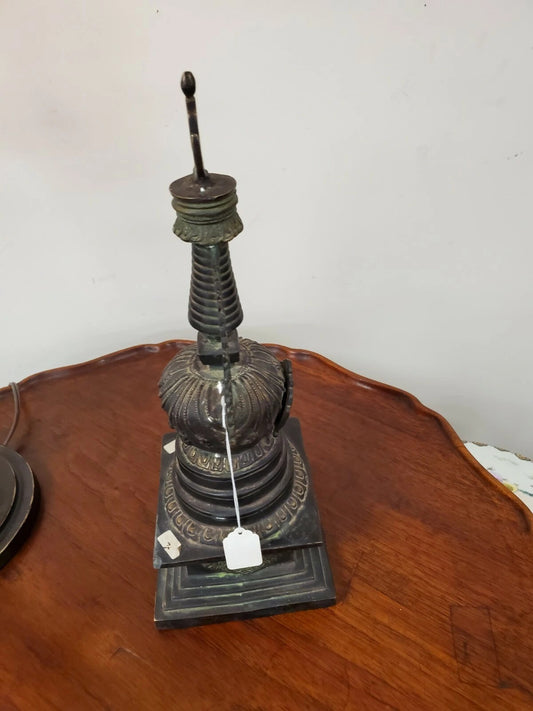 Side angle of antique reproduction Buddhist Stupa by Zarposh