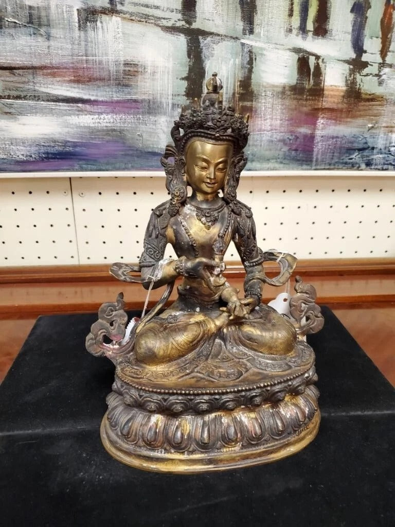 Vajrapani Buddhist Statue – Handcrafted in Panchdhatu (10"x8")