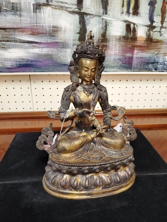 Vajrapani Buddhist Statue – Handcrafted in Panchdhatu (10"x8")